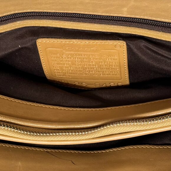 Vintage Coach 9426 Camel Tote Shoulder Bag - Picture 7 of 12